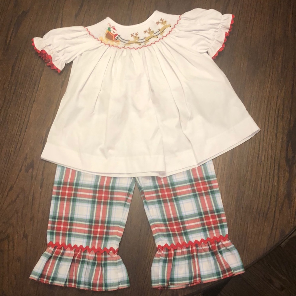 Banana Split smocked boutique outfit